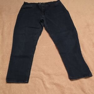 DG2 by Diane Gilman Dark Blue Straight Leg Jeans